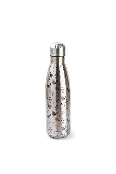 Tantitoni KUŞ DESENLİ PASLANMAZ ÇELİK ÇİFT KATMANLI SU ŞİŞESİ 500ML