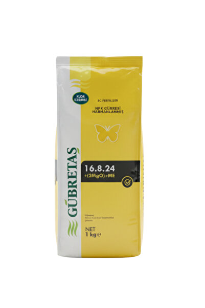GÜBRETAŞ 16.8.24+ME MEYVE-SEBZE İrertici Yaprak/Toprak Gübresi 1 KG
