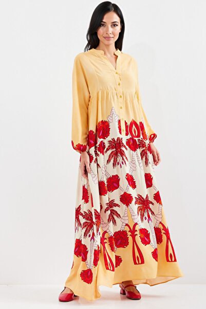 Hiccup فستان ماكسي بياقة على شكل حرف V مبطن من BDART