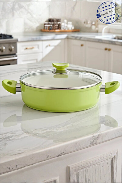 Bonera وعاء كارنياريك سيراميك أخضر مقاس 28 سم