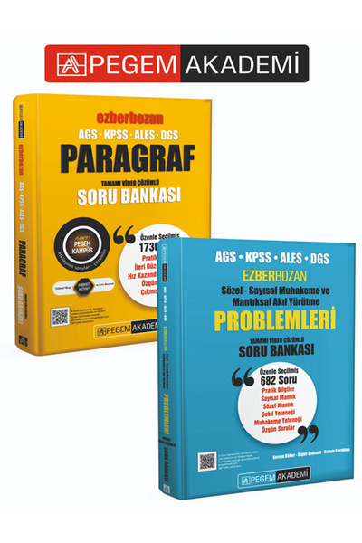 Pegem Akademi Yayıncılık PEGEM AKADEMİ KPSS ALES DGS Ezberbozan Sözel-Sayısal...
