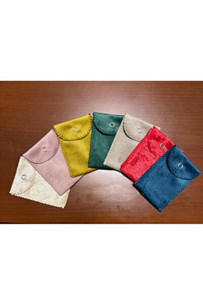 shop ALTIN KESESİ Kadife 7x10 cm 21 ADET 7 Renk Kapak çıtçıtlı