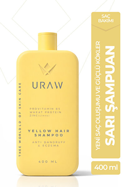 Uraw Yellow Shampoo ( Onarıcı Bakım Ve Sağlıklı Saç Derisi ) ( 400 ml )