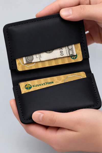 luvo Χειροποίητη θήκη καρτών από γνήσιο δέρμα Ιταλικής Ραπτικής Premium Γνήσι...