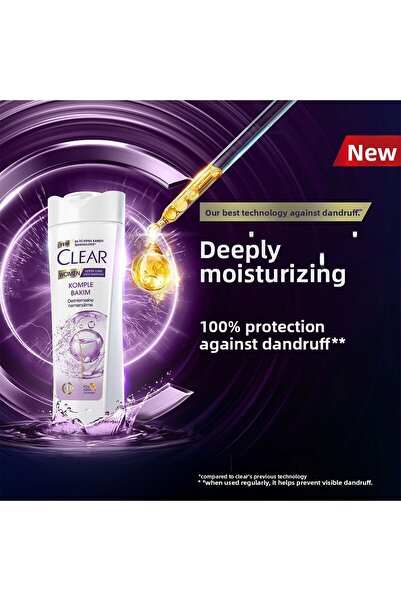 Clear 350 ml X3 șampon pentru femei - îngrijire completă eficientă împotriva mătreaței