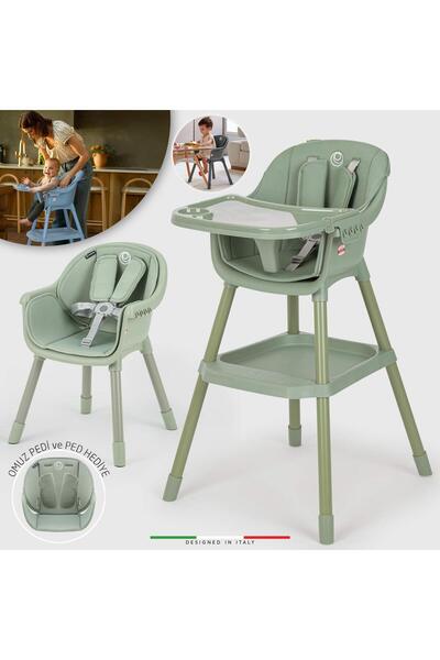 Elele Misto 2 4in1 Bebek Mama Sandalyesi ve Mama Oturağı İç Pedli Yeşil