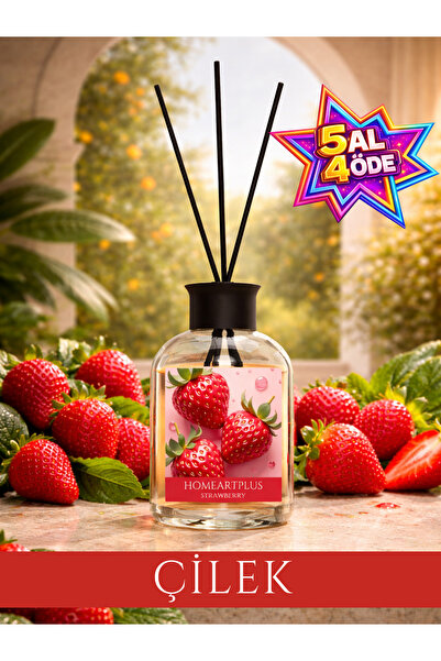 homeartplus Strawberry Oda kokusu bambu esansiyel uçucu yağ 50 ml