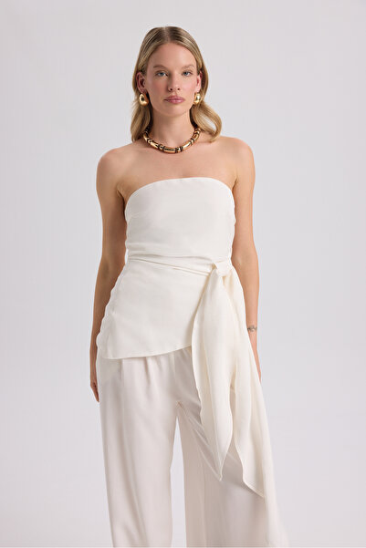 BOHEMAİ Mila White Blouse Pants Set