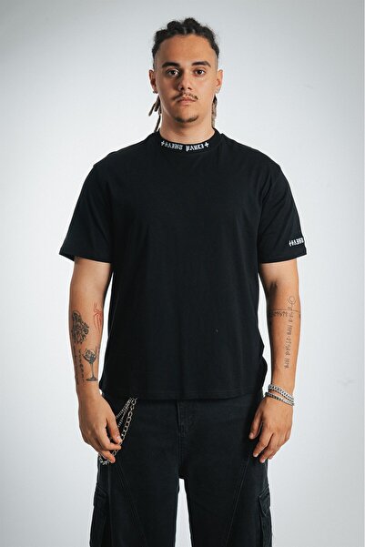 No Future Saint Pauli Collar Embroidery Regular Fit Men's T-Shirt Nf0602Sy