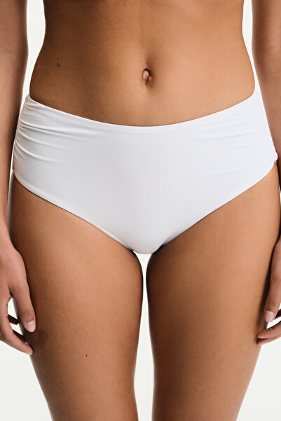 Penti White High Drawstring Bikini Bottom
