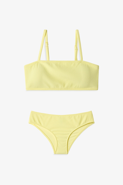 Penti Set bikini bandă Arya pentru fete tinere, galben