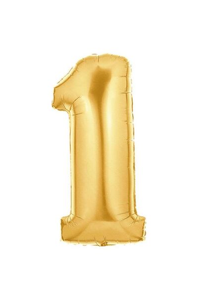partidolu بالون فويل ذهبي اللون مقاس 90 سم رقم 1.