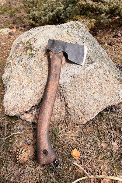 Tantobushcraft El Yapımı Bragi Kamp Baltası – ST60 Çelik,45 cm Gürgen Saplı, ...