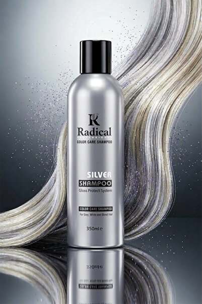Radical شامبو فضي 350 مل - شامبو للعناية باللون للشعر الرمادي والأبيض