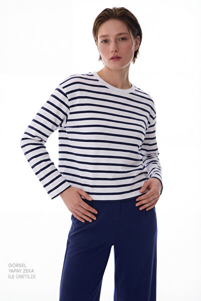 Penti Striped Relax Fit Long Sleeve Top