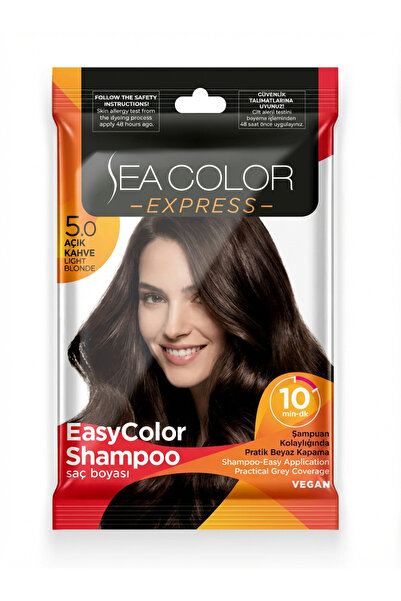 Sea Color Express Amonyaksız Şampuan Boya, Şampuan Kolaylığında Saç Boyama 5....