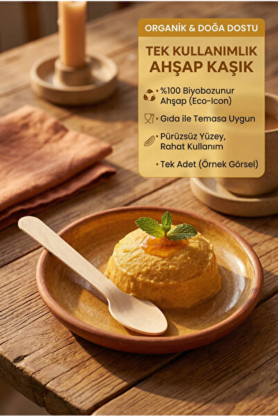 Shopping Faster 1 Adet - Tahta Kaşık 16 cm, Kullan At
