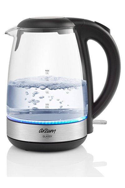Arzum Ar3071 Glassy Glass Kettle 1.7 Liter Capacity 2200W