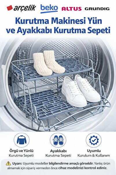Arçelik Çamaşır Kurutma Makinesi Sepeti (ÜRÜNÜ ALMADAN ÖNCE AÇIKLAMADAKİ MODE...