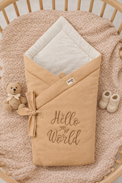 Bebella بطانية قماط للأطفال مصنوعة من القطن بنسبة 100% - تفاصيل مطرزة لخروج ا...