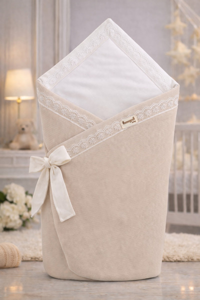 Tomuycuk Lacy Baby Swaddle Blanket 100% Cotton 85X85 cm – Soft & Comfortable ...