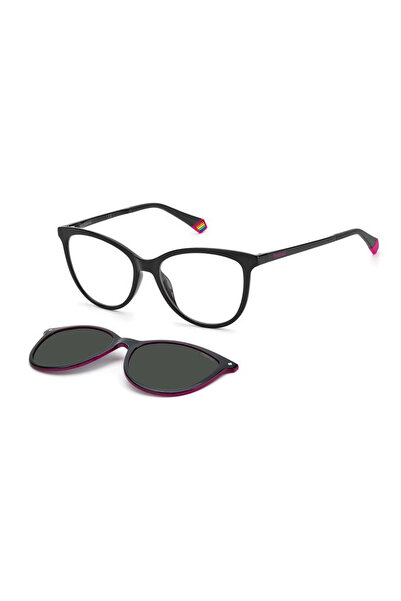 Polaroid Rame de ochelari cu clips pentru femei PLD 6138/CS 807/M9, plastic, ...