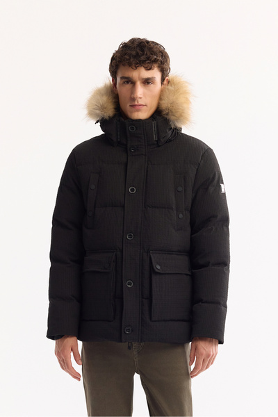 Avva Men's Black 100% Goose down Water Repellent Windproof -10 ° C Durable In...