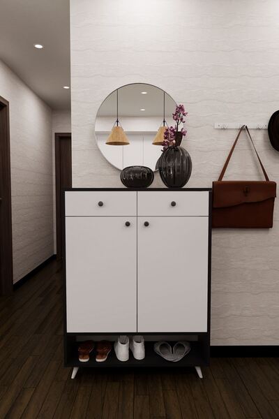 Mirobi Finark Geniş Çok Amaçlı Ayakkabı Dolabı Dresuar Antrasit