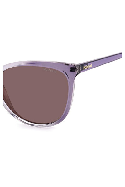 Polaroid Ochelari de soare polarizați pentru femei Polaroid PLD 4179/S B3V/KL 55, Plastic, Violet, 55 mm