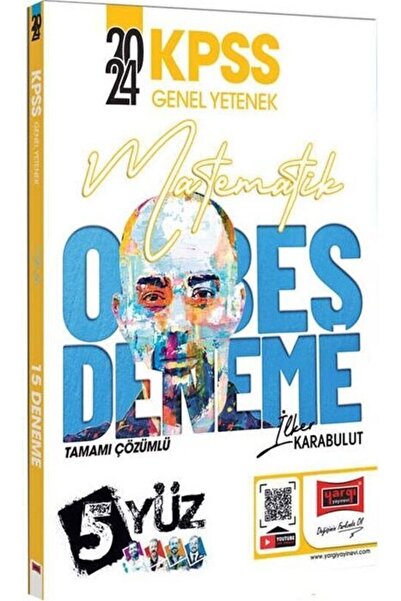 Yargı Yayınları 2024 KPSS Matematik 5Yüz 15 Deneme