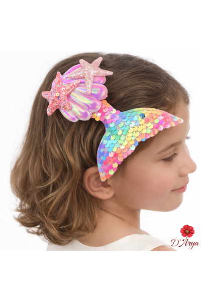 Darya DD70 مشبك حورية البحر الملون القابل للانعكاس لفتاة حورية البحر