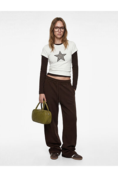 Koton Pantaloni de trening jogger cu trei șnururi, buzunare și șireturi în talie