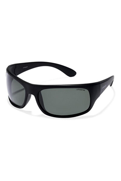Polaroid Polarized Sunglasses Men P07886 9CA/RC, Plastic, Black, 66 mm