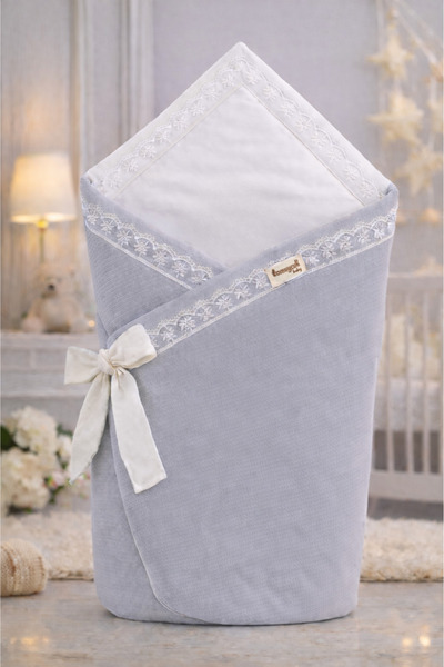 Tomuycuk Lacy Baby Swaddle Blanket 100% Cotton 85X85 cm – Soft & Comfortable ...
