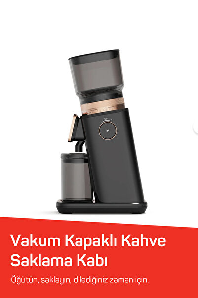 Arzum OK0044 Okka Master Grind Kahve Öğütücü, 60 Öğütme Ayarlı, Dijital Ekranlı, Bakır