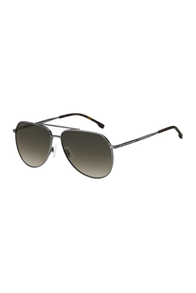 Hugo Boss BOSS 1447/S KJ1/86 Men's Sunglasses, Metal, Silver, 61 mm