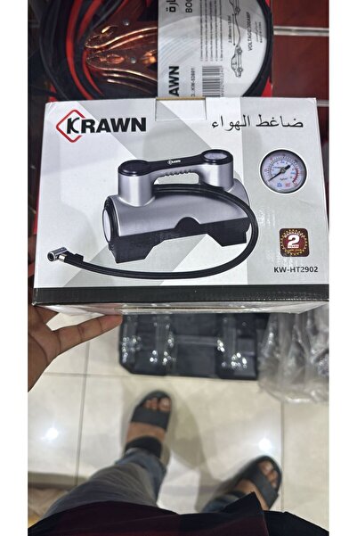 Generic ضاغط هواء سيارة KRAWN، 150 رطل لكل بوصة مزدوج ، 12 فولت، منفاخ إطارات محمول لسيارات الدفع الرباعي 4x4، KW-HT2902