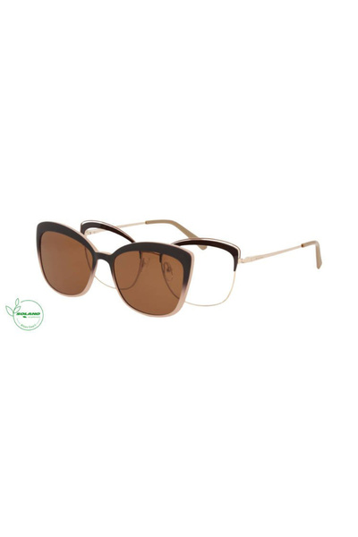 Solano Rame de ochelari CL 10149C polarizate ClipON pentru femei, metal, auri...