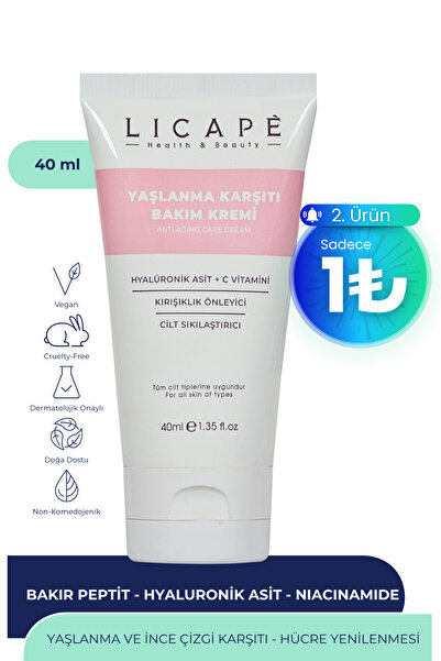 Licape Yaşlanma Karşıtı Bakım Kremi 40ml