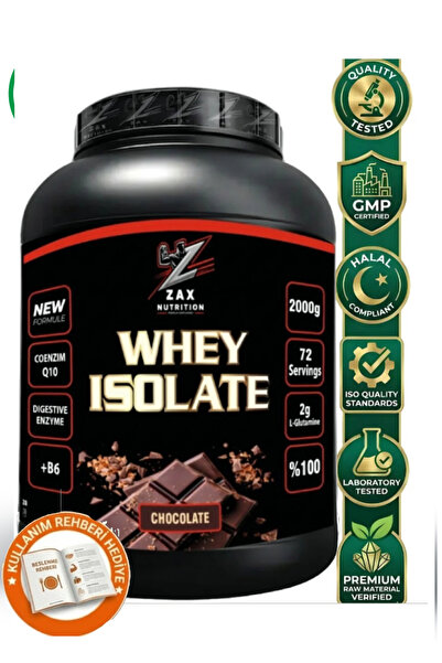 zax nutrition بروتين مصل اللبن المعزول بنكهة الشوكولاتة 2000 جرام+