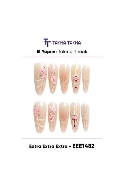 Takma Takma M Beden 10'lu Ten Rengi Extra EEE1482 Tekrar Kullanılabilir El Ya...