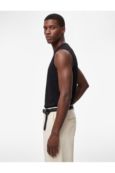 Koton Regular Fit Kolsuz Bisiklet Yaka Pamuklu Basic Atlet