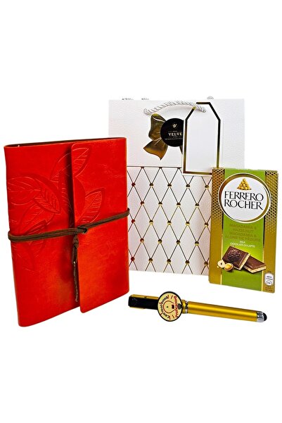 velve Set cadou elegant "Cea mai buna Profesoara",jurnal vintage,pix touchscr...