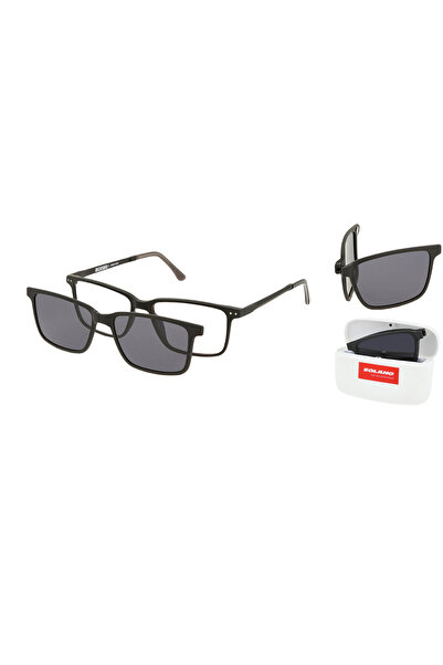Solano Rame de ochelari CL 90211A polarizate ClipON pentru bărbați, plastic, ...