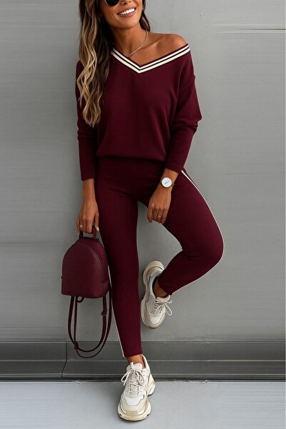 özssa Women's Long Sleeve One Shoulder Detailed Viscose Two Thread Blouse and...