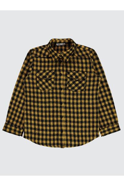 Civil Girls Cămașă Pitikare cu model pentru vârstele 10-13 ani - Galben pentr...