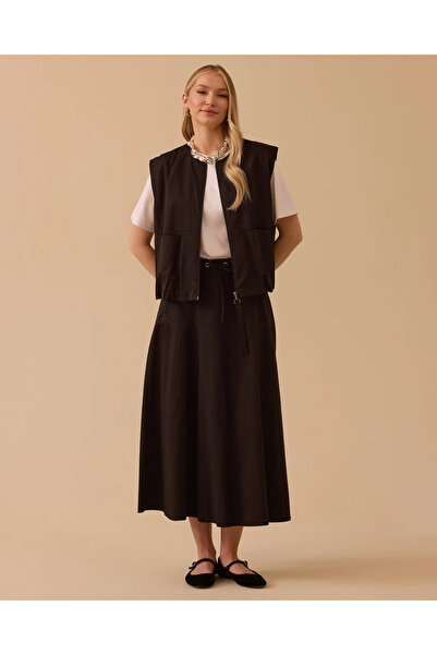 SEÇİL Fermuarlı Cep Detaylı Yelek