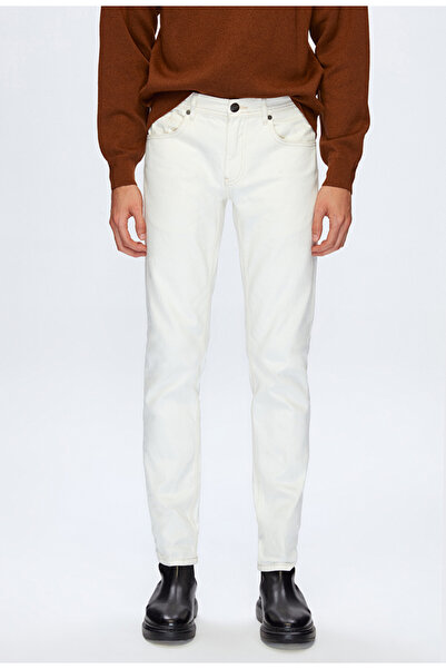 Tween Relaxed Ekru Denim %100 Pamuk Denim Pantolon