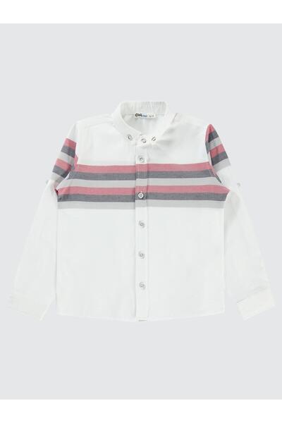 Civil Boys cu dungi Cămașă pentru copii 6-9 ani - Roșu 9-10 ani