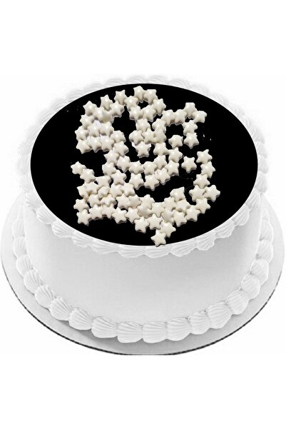 Cooler Beyaz Yıldız Draje Pasta Cupcake Süsü 30 gr Pakette Gelecek